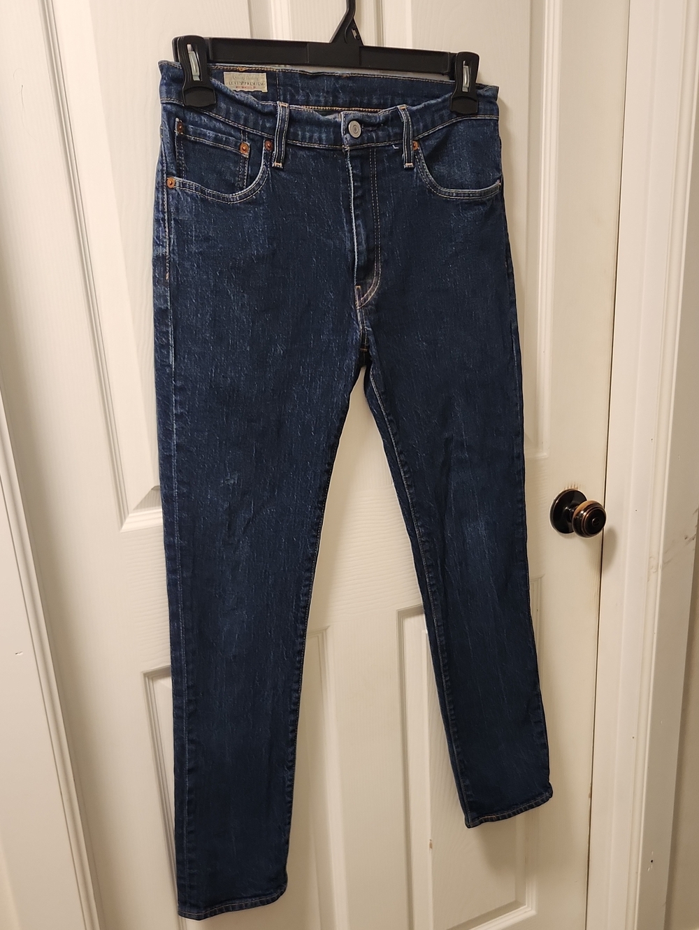 Levi's Men's Dark Blue Slim Straight Jeans